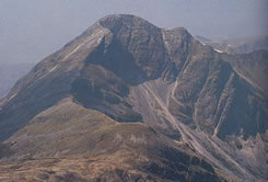 Stob Ban, one of the 7 summits of the 'Ring of Steal' in the Mamores